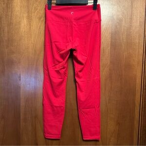 Zyia Active Red Cut Out Leggings 4